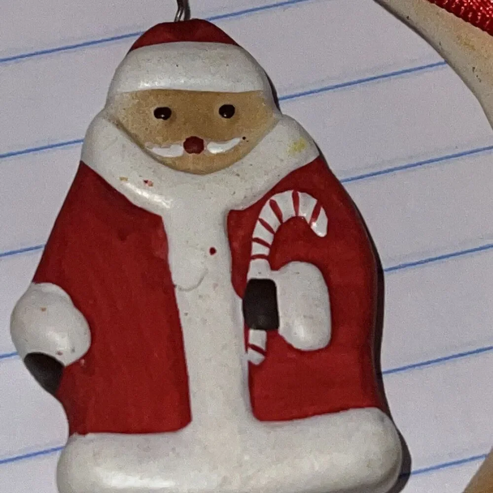 Russ Berrie Santa In A Reef 1992 Christmas Tree Ornament VGC # 5996